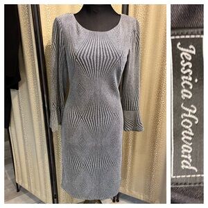 Jessica Howard Silver Gray Women's Dress